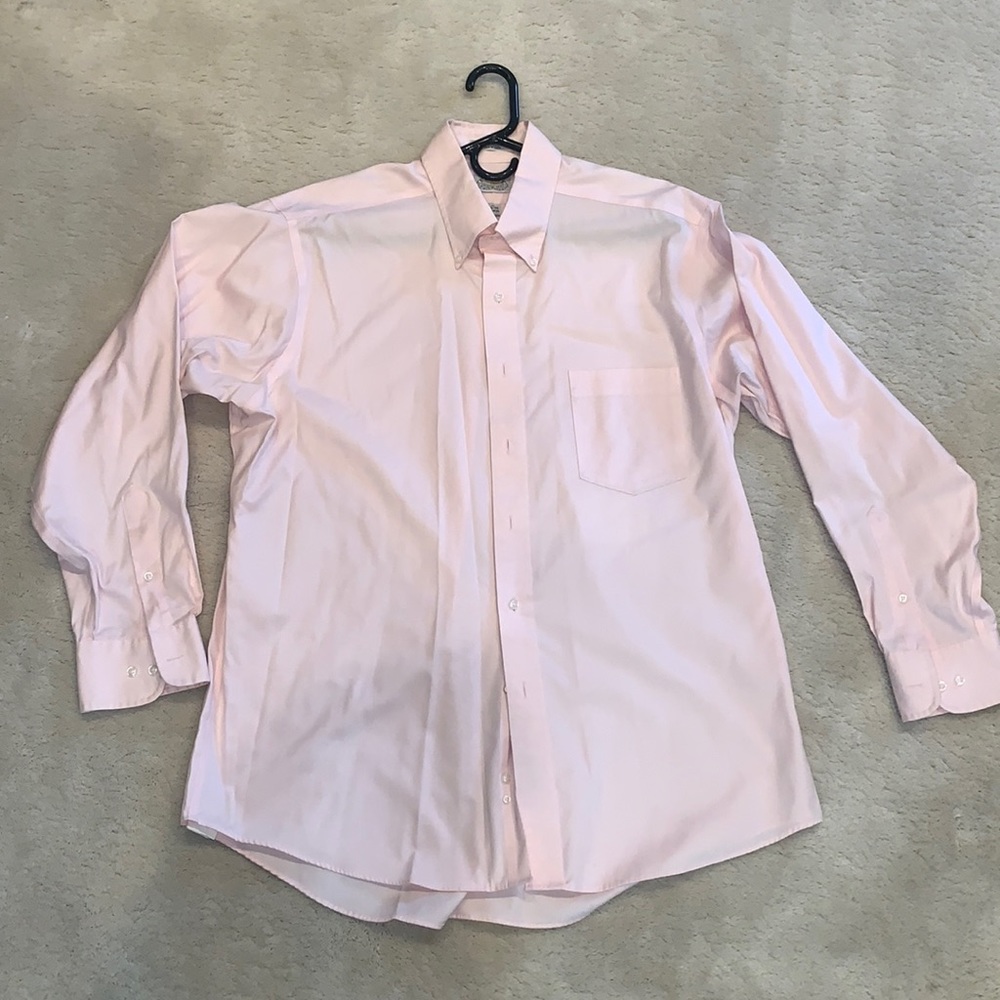 Eagle men’s dress shirt - Light Pink - 17 34/35 100% cotton